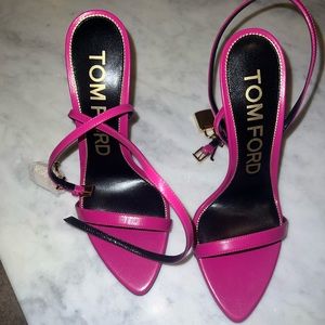 Hot Pink Tom Ford Padlock Heels